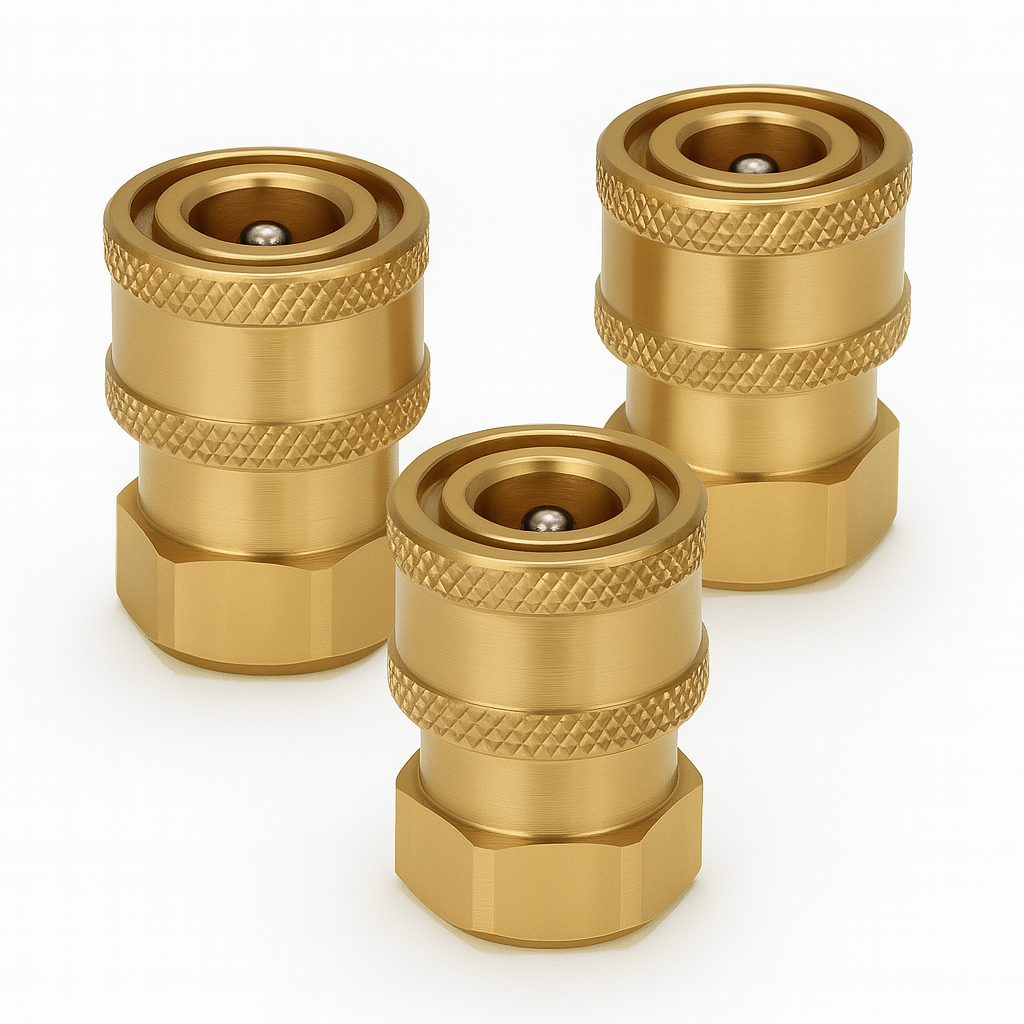 Strongshot Brass 1/4" Quick Connect Adapter – G1/4 Female Thread