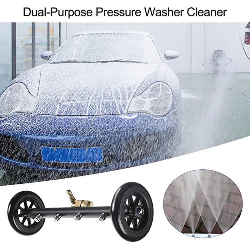 StrongShot Car Chassis Cleaner Attachment – Complete Set with 3 Extension Wands
