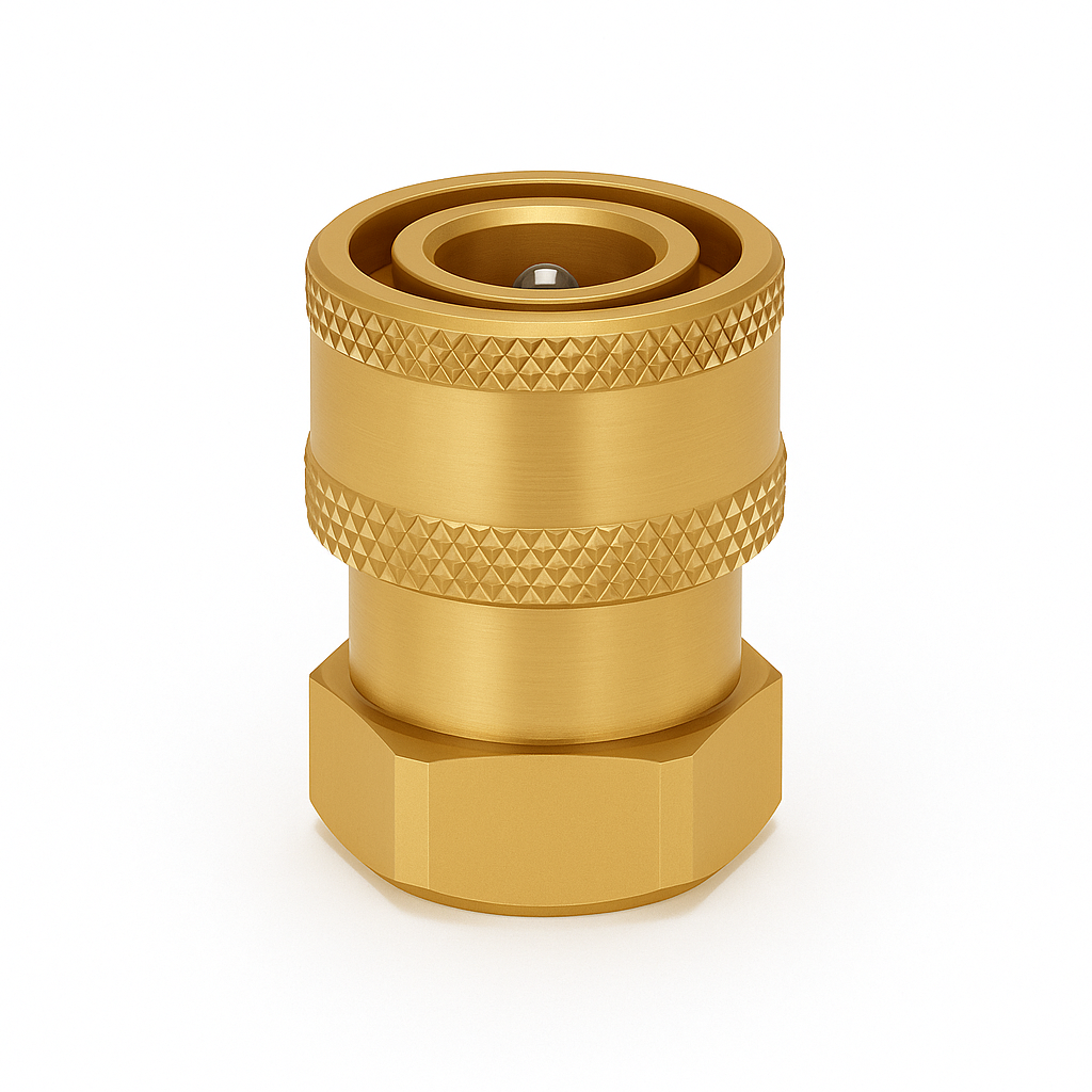 Strongshot Brass 1/4" Quick Connect Adapter – G1/4 Female Thread
