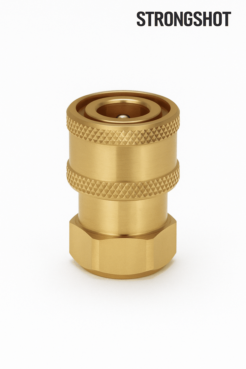 Strongshot Brass 1/4" Quick Connect Adapter – G1/4 Female Thread