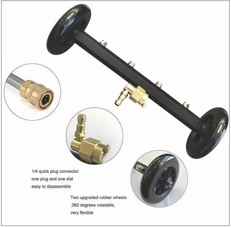 StrongShot Car Chassis Cleaner Attachment – Complete Set with 3 Extension Wands