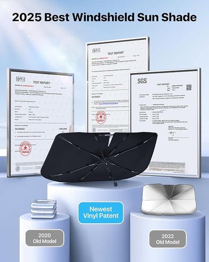 StrongShot SunShade Pro™ – Windshield Sun Shade | UV Protection & Heat Reduction