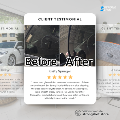 StrongShot GlassClear™ – Deep Cleaning Oil Film Remover