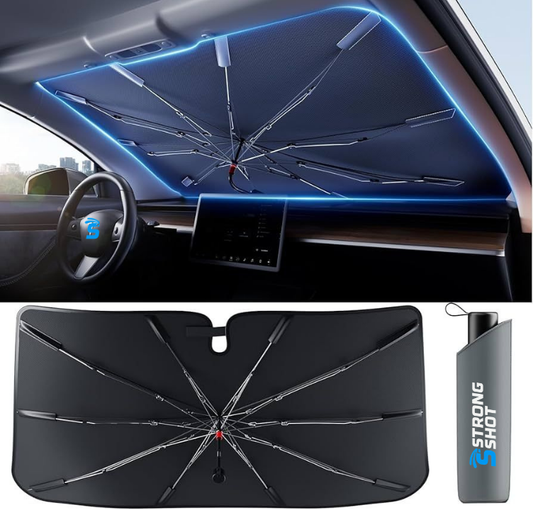 StrongShot SunShade Pro™ – Windshield Sun Shade | UV Protection & Heat Reduction