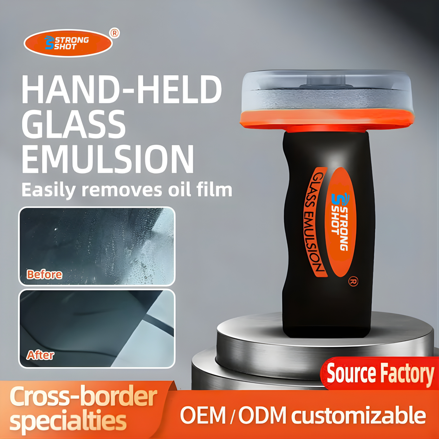 StrongShot GlassClear™ – Deep Cleaning Oil Film Remover