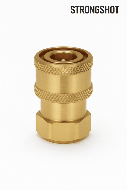 Strongshot Brass 1/4" Quick Connect Adapter – G1/4 Female Thread